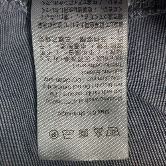 SAMSOE SAMSOE Mens Short Sleeve KRONOS O-N STRIPE T-Shirt Total Eclipse SZ S EUC - Picture 15 of 16